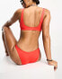 Фото #4 товара Weekday Sand sporty bikini top in shiny red