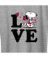 Фото #3 товара Air Waves Trendy Plus Size Peanuts Snoopy Valentine's Day Graphic T-shirt