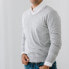 Фото #2 товара Men's Fine Gauge V-Neck Pullover Sweater