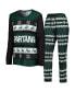 Пижама FOCO Green Michigan State Spartans Ugly