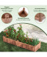 Фото #5 товара Wooden Raised Garden Bed Outdoor Rectangular Planter Box with Drainage Holes