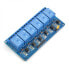 Optoisolation relay module 6 channel - 10A/250VAC contacts - 5V coil