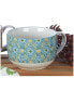 Damask Floral Set of 4 Jumbo Cups