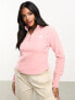 The North Face Glacier 100 1/4 zip fleece in pink