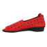 Фото #3 товара Sesto Meucci Evonne Nubuck Perforated Slip On Womens Red Flats Casual 307081-60