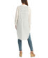 Фото #2 товара Junior's Oversized Button-Front Long-Sleeve Tunic