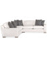 Фото #3 товара CLOSEOUT! Doverly 3-Pc. Fabric Sectional, Created for Macy's