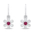 Фото #3 товара Design girl´s silver earrings Flowers EA194W