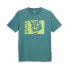 Puma Timeout Graphic Crew Neck Short Sleeve T-Shirt Mens Green Casual Tops 67879