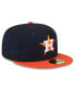 Фото #2 товара Men's Navy/Orange Houston Astros Multi Logo 59FIFTY Fitted Hat