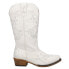 Фото #1 товара Roper Aster Embroidered Snip Toe Cowboy Womens White Casual Boots 09-021-0191-3