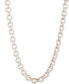 Фото #1 товара Gold-Tone Crystal Link Collar Necklace, 16" + 3" extender