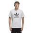 Фото #3 товара Adidas Men's Originals Trefoil Ribbed Crewneck Tee White-Black cw0710