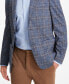 Фото #3 товара Men's Plaid Knit Slim-Fit Sport Coat, Created for Macy's