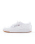 Reebok Club C 85 trainers in white with gum sole