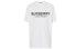 Фото #1 товара Burberry博柏利 Logo印花棉质短袖T恤 男女同款 白色 / Футболка Burberry LogoT 80094951