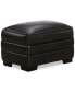 Фото #2 товара Myars Leather Ottoman, Created for Macy's