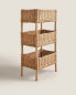 Rattan storage rack