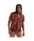 Фото #1 товара Men's EcoLiva Burnt Orange Floral Bloom Shirt