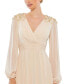 ფოტო #3 პროდუქტის Women's Ieena Embellished Shoulder Blouson Sleeve Evening Gown