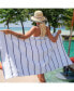 Фото #3 товара Las Rayas Beach Towels (4 Pack), 30x60 in., Striped Color Options, 100% Soft Cotton