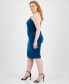 Фото #4 товара Trendy Plus Size One-Shoulder Ruched Dress