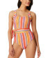Jessica Simpson 296834 Escape to Pacific Tied One-Piece Swimsuit size M