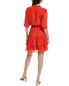 Фото #2 товара Nanette Nanette Lepore Arianna Dobby Mini Dress Women's Red 8