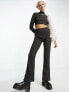 Фото #4 товара Noisy May flare trousers co-ord in dark grey marl