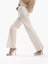 Фото #1 товара ASOS DESIGN Petite easy straight jeans in off white