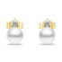 Фото #3 товара Elegant Gold Plated Pearl Jewelry Set SET227Y (Earrings, Pendant)