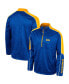 Фото #1 товара Men's Blue UCLA Bruins Marled Half-Zip Jacket