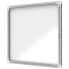 NOBO Premium Plus 6xA4 Sheets Exterior Display Case Magnetic White Background