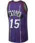 ფოტო #4 პროდუქტის Men's Vince Carter Purple Toronto Raptors 1998-99 Hardwood Classics Swingman Jersey