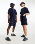 Dickies oak grove unisex towelling shorts in navy resort pack exclusive to asos