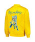 Фото #3 товара Men's Yellow Rick And Morty Graphic Satin Full-Snap Jacket