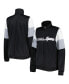 ფოტო #4 პროდუქტის Women's Black San Antonio Spurs Change Up Full-Zip Track Jacket