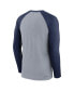 Фото #4 товара Men's Gray Seattle Mariners Authentic Collection Game Raglan Performance Long Sleeve T-shirt