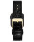 Фото #3 товара Ремешок для часов Anne Klein Черный кожаный бандж Genuine Leather Band совместим с Apple Watch 42/44/45/Ultra/Ultra 2