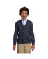 ფოტო #3 პროდუქტის Boys School Uniform Cotton Modal Button Front Cardigan Sweater