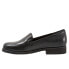 Фото #4 товара Trotters Jaiden T2058-001 Womens Black Wide Leather Loafer Flats Shoes 7