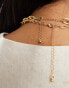 Фото #4 товара Petit Moments roxanne choker necklace with celestial charms in gold