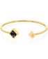 ფოტო #1 პროდუქტის Women's Stone Stainless Steel Bangle Bracelet