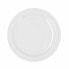 Flat plate Bidasoa Glacial Ceramic White (Ø 26 cm) (Pack 4x)