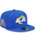 Фото #2 товара Men's Royal Los Angeles Rams Patch Up 1998 Pro Bowl 59FIFTY Fitted Hat