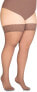 Annes Styling Sila 40 Denier Women's Lace Thigh High Opaque Hold-Ups Nylon Stockings with Invisible Silicone