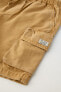 Canvas bermuda shorts with pockets