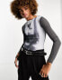 Фото #1 товара COLLUSION Muscle ribbed top with X-Ray print