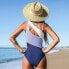 Фото #2 товара Women's Color Block One Shoulder One Piece Swimsuit - Cupshe-Purple-Medium