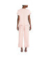 Фото #2 товара Women's Cooling Pajama Set - Short Sleeve Top and Crop Pants
